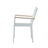 Fauteuil empilable en aluminium pour jardin - 11D11H