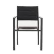 Fauteuil empilable en aluminium pour jardin - 11D11H