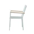 Fauteuil empilable en aluminium pour jardin - 11D11H