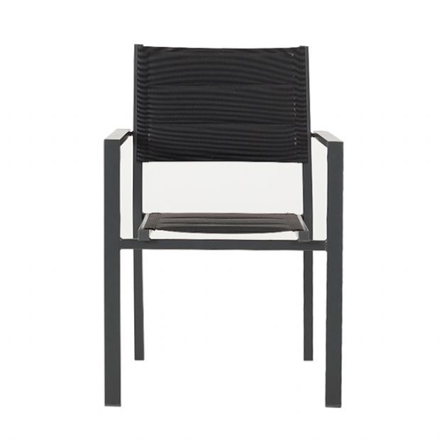 Fauteuil empilable en aluminium pour jardin - 11D11H