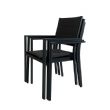 Fauteuil empilable en aluminium pour jardin - 11D11H