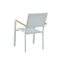 Fauteuil empilable en aluminium pour jardin - 11D11H