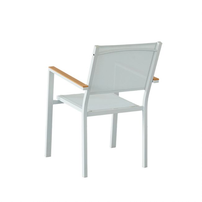 Fauteuil empilable en aluminium pour jardin - 11D11H