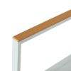 Fauteuil empilable en aluminium pour jardin - 11D11H