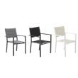 Fauteuil empilable en aluminium pour jardin - 11D11H