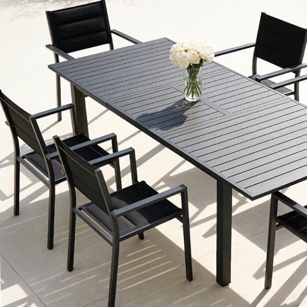 Fauteuil empilable en aluminium pour jardin - 11D11H