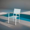Fauteuil empilable en aluminium pour jardin - 11D11H