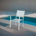 Fauteuil empilable en aluminium pour jardin - 11D11H
