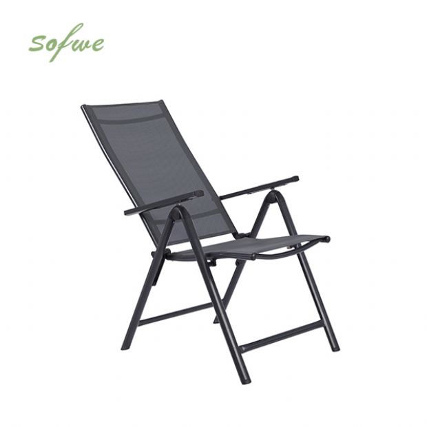 Fauteuil de salle à manger pliant en aluminium pour jardin - 11D11L