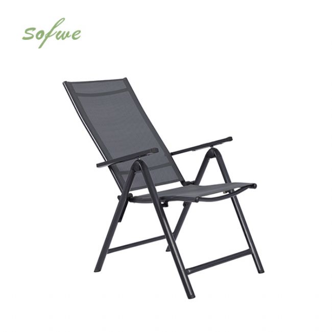 Fauteuil de salle à manger pliant en aluminium pour jardin - 11D11L