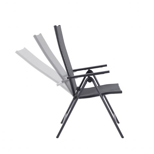 Fauteuil de salle à manger pliant en aluminium pour jardin - 11D11L