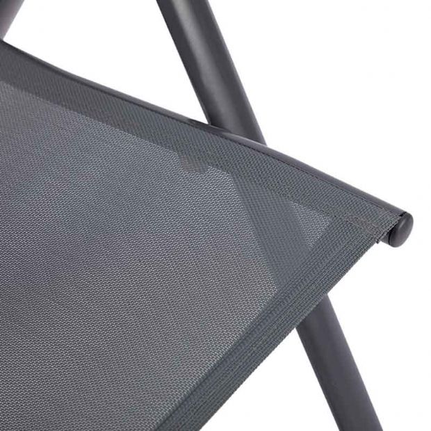 Fauteuil de salle à manger pliant en aluminium pour jardin - 11D11L