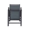 Fauteuil de salle à manger pliant en aluminium pour jardin - 11D11L