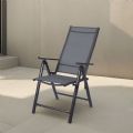 Fauteuil de salle à manger pliant en aluminium pour jardin - 11D11L