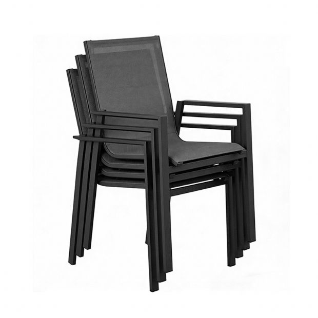 Fauteuil en aluminium pour patio, jardin ou balcon - 11D12D