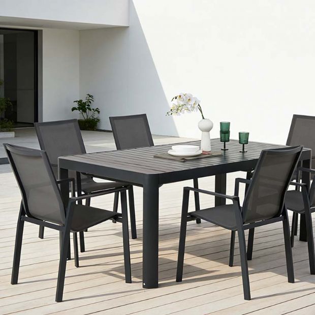 Fauteuil en aluminium pour patio, jardin ou balcon - 11D12D