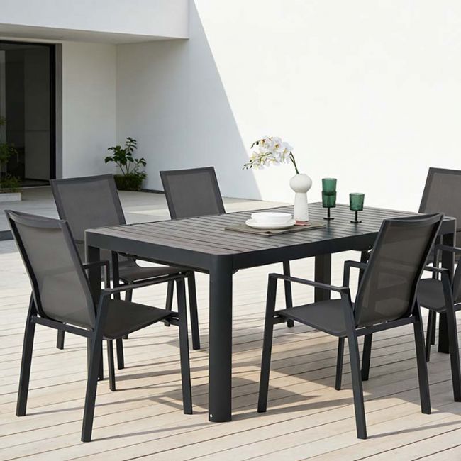 Fauteuil en aluminium pour patio, jardin ou balcon - 11D12D