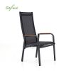 Chaise de salle à manger inclinable à dossier haut pour patio - 11D12J