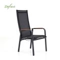 Chaise de salle à manger inclinable à dossier haut pour patio - 11D12J