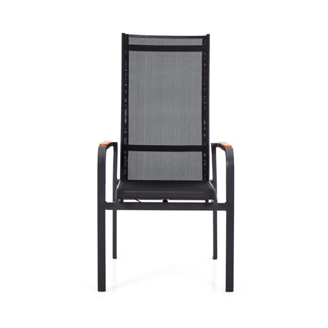 Chaise de salle à manger inclinable à dossier haut pour patio - 11D12J