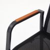 Chaise de salle à manger inclinable à dossier haut pour patio - 11D12J