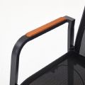 Chaise de salle à manger inclinable à dossier haut pour patio - 11D12J