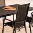 Chaise de salle à manger inclinable à dossier haut pour patio - 11D12J
