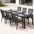 Chaise de salle à manger inclinable à dossier haut pour patio - 11D12J