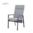 Fauteuil inclinable à dossier haut pour patio avec coussin en polyester filé - 11D12K