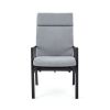 Fauteuil inclinable à dossier haut pour patio avec coussin en polyester filé - 11D12K