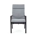 Fauteuil inclinable à dossier haut pour patio avec coussin en polyester filé - 11D12K