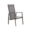 Fauteuil inclinable à dossier haut pour patio avec coussin en polyester filé - 11D12K