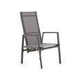 Fauteuil inclinable à dossier haut pour patio avec coussin en polyester filé - 11D12K