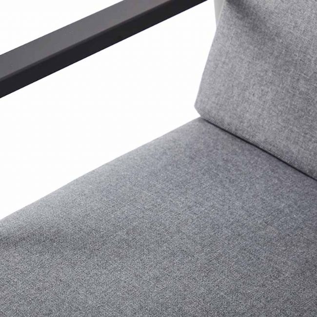 Fauteuil inclinable à dossier haut pour patio avec coussin en polyester filé - 11D12K