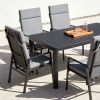 Fauteuil inclinable à dossier haut pour patio avec coussin en polyester filé - 11D12K