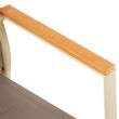 Chaise de salle à manger d'extérieur en aluminium et corde tressée - 11D27C