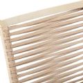 Chaise de salle à manger d'extérieur en aluminium et corde tressée - 11D27C