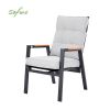 Fauteuil de salle à manger d'extérieur avec dossier réglable - 11D27D