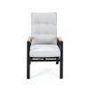 Fauteuil de salle à manger d'extérieur avec dossier réglable - 11D27D