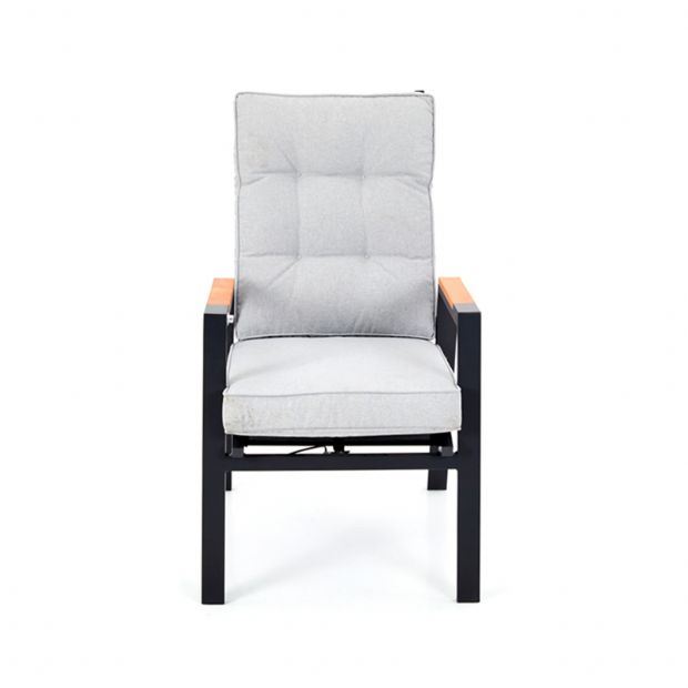 Fauteuil de salle à manger d'extérieur avec dossier réglable - 11D27D