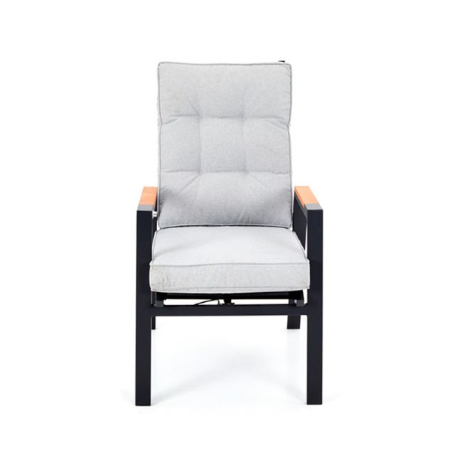Fauteuil de salle à manger d'extérieur avec dossier réglable - 11D27D