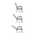 Fauteuil de salle à manger d'extérieur avec dossier réglable - 11D27D