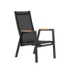 Fauteuil de salle à manger d'extérieur avec dossier réglable - 11D27D