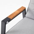 Fauteuil de salle à manger d'extérieur avec dossier réglable - 11D27D