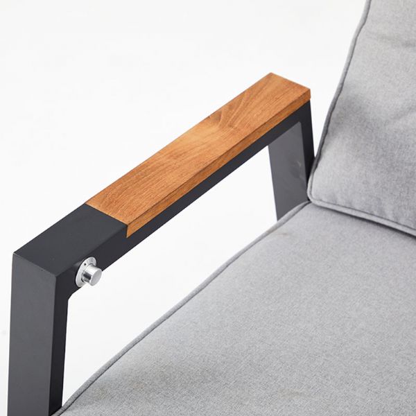 Fauteuil de salle à manger d'extérieur avec dossier réglable - 11D27D