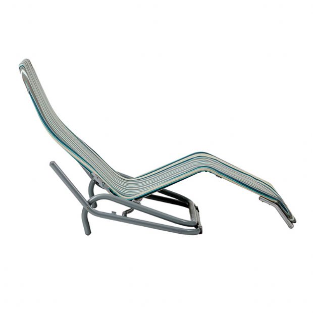 Fauteuil en acier avec accoudoirs incurvés - 11D14A