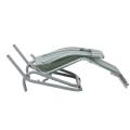 Fauteuil en acier avec accoudoirs incurvés - 11D14A