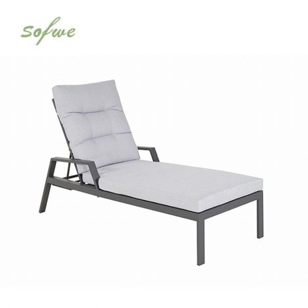 Fauteuil inclinable réglable à lattes en aluminium - 11D14C