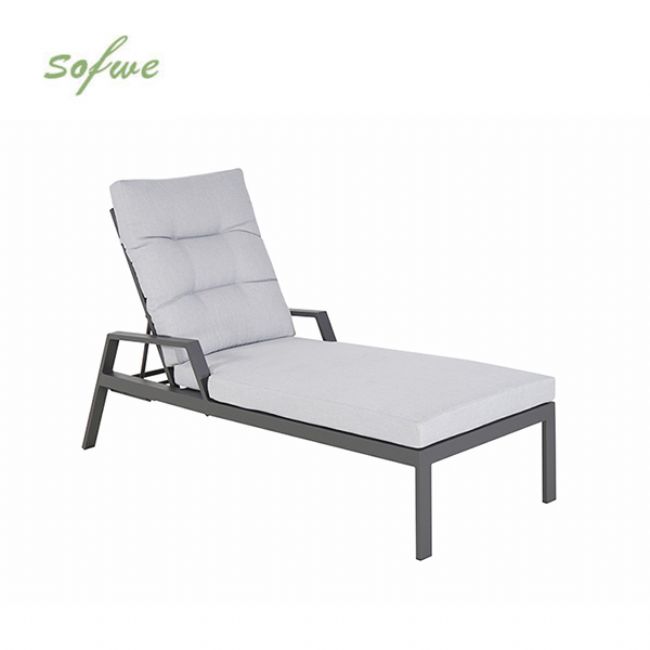 Fauteuil inclinable réglable à lattes en aluminium - 11D14C