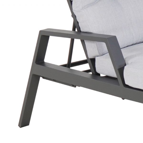 Fauteuil inclinable réglable à lattes en aluminium - 11D14C